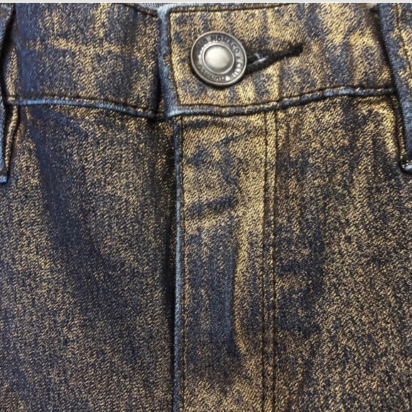 Club Monaco Sonica metallic waxed skinny jeans size 6 - Picture 8 of 9
